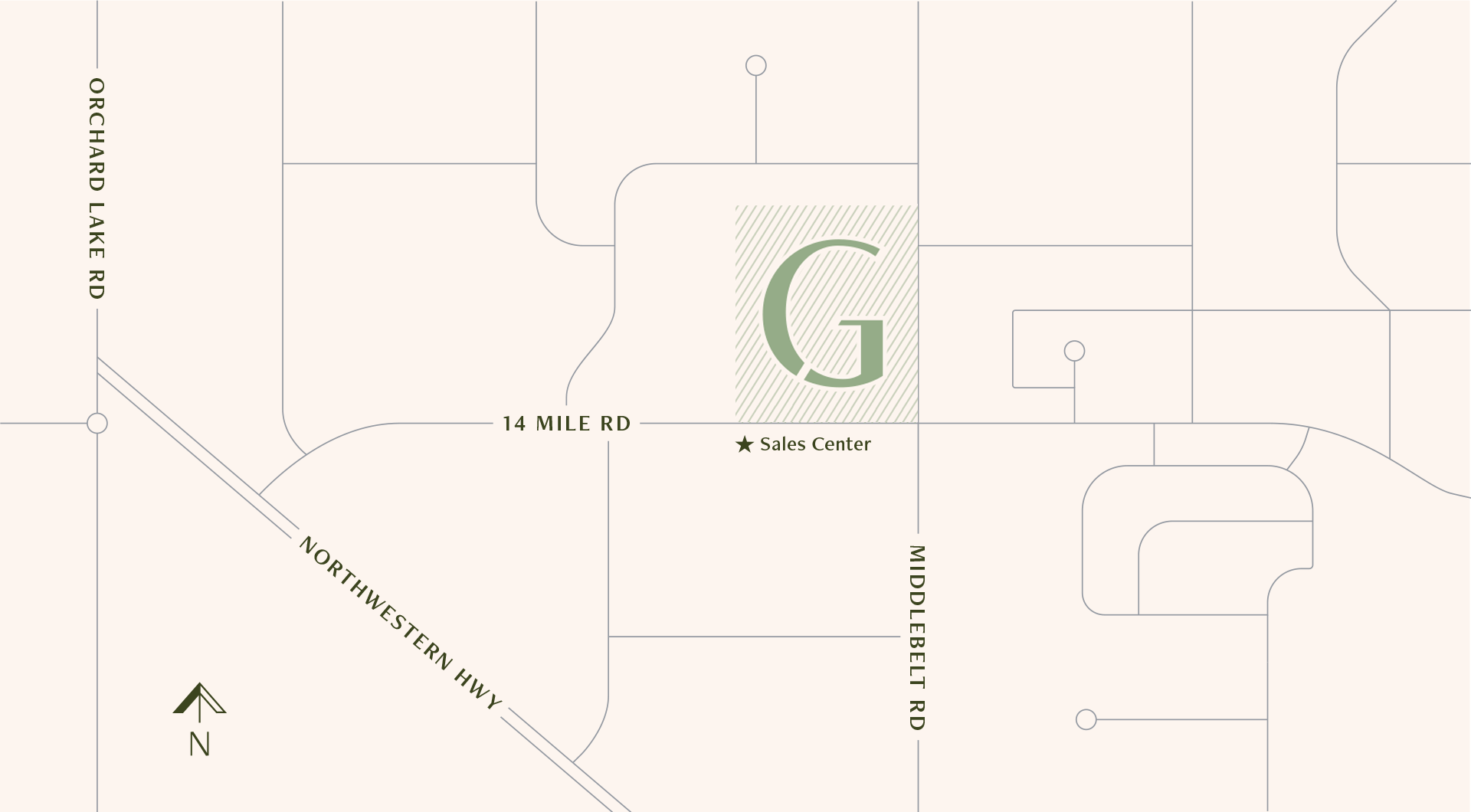 Gramercy Ridge Location Map | West Bloomfield New Construction