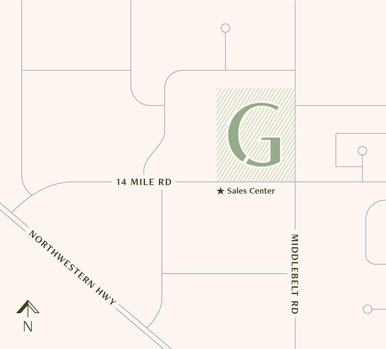 Gramercy Ridge Location Map | West Bloomfield New Construction